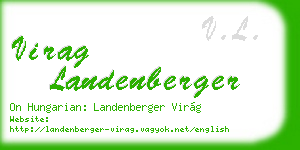 virag landenberger business card