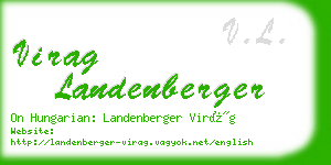 virag landenberger business card